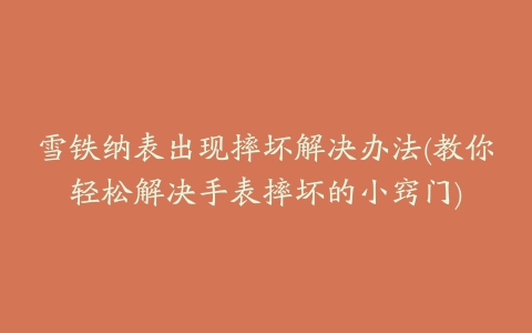 雪铁纳表出现摔坏解决办法(教你轻松解决手表摔坏的小窍门)