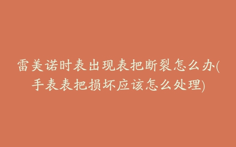 雷美诺时表出现表把断裂怎么办(手表表把损坏应该怎么处理)