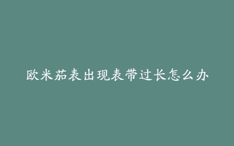 欧米茄表出现表带过长怎么办