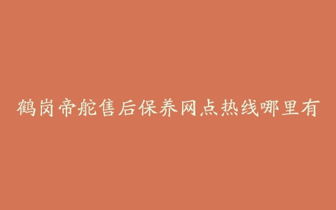 鹤岗帝舵售后保养网点热线哪里有