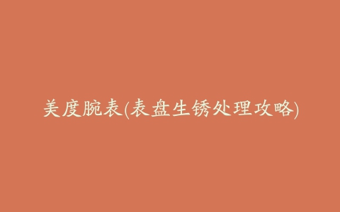 美度腕表(表盘生锈处理攻略)