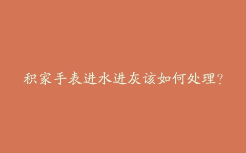 积家手表进水进灰该如何处理?