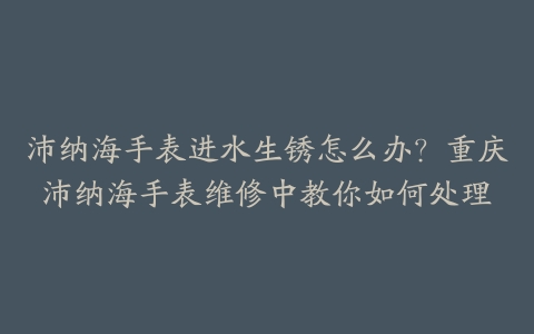沛纳海手表进水生锈怎么办？重庆沛纳海手表维修中教你如何处理-保养之家
