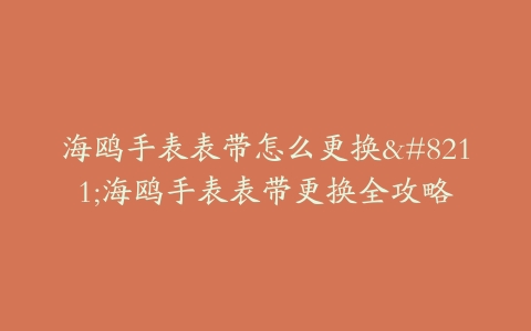 海鸥手表表带怎么更换–海鸥手表表带更换全攻略