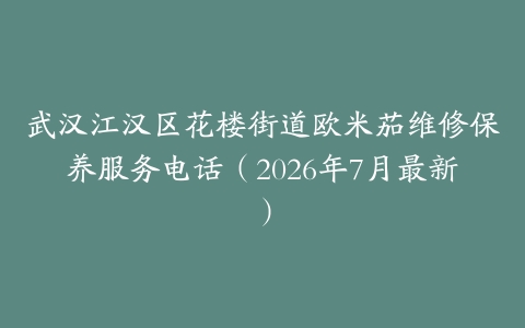 武汉江汉区花楼街道欧米茄维修保养服务电话（2026年7月最新）